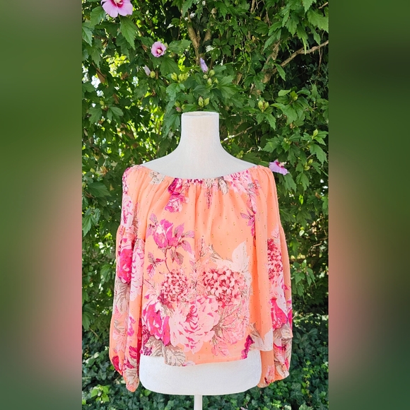 Express Tops - Express Off the Shoulder Blouse